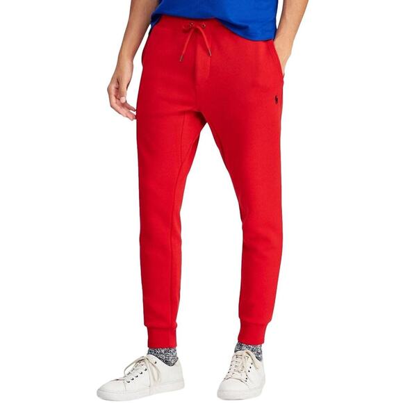 NWT Polo Ralph Lauren Men’s Double Knit Jogger Pants RL2000 Red Size M - Picture 2 of 5